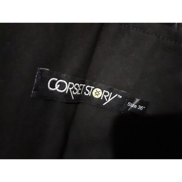 Corset Story BLACK MESH OVERBUST LINGERIE CORSET Size 14 UK-36" - Picture 7 of 7
